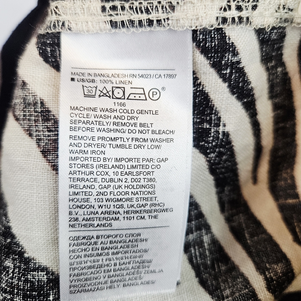 Banana Republic Zebra Safari Linen Romper size Large - Picture 10 of 10